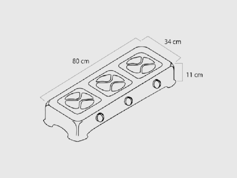 Estufa a Gas de Sobremesa 3 ptos - Image 2